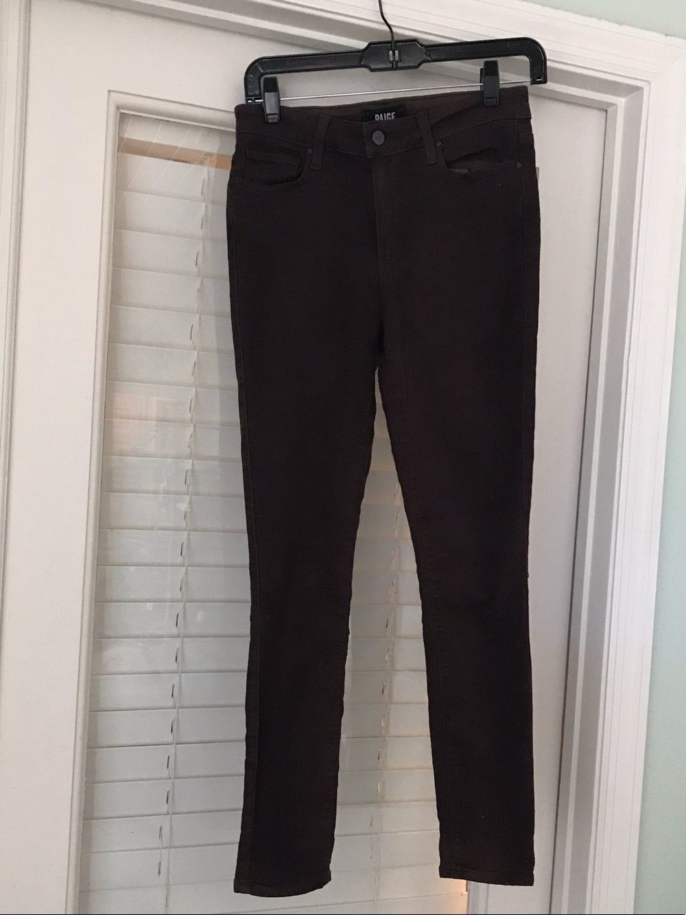 Paige brown skinny jeans
